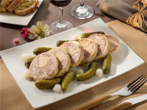 Cou de canard farci au foie gras